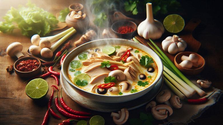 วิธีทำต้มข่าไก่ หอมกะทิ รสละมุน แบบต้นตำรับ