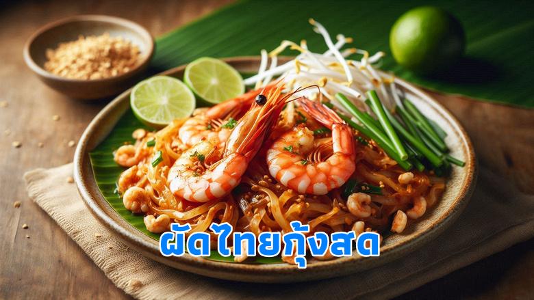 สูตรผัดไทยกุ้งสด พร้อมวิธีทำน้ำซอสให้อร่อย