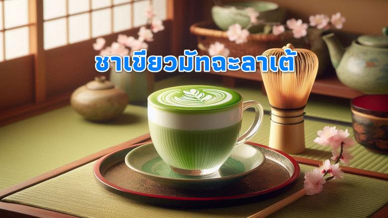 ชาเขียวมัทฉะลาเต้ หอมละมุนสไตล์ญี่ปุ่น สูตรทำเองง่ายๆ ที่บ้าน
