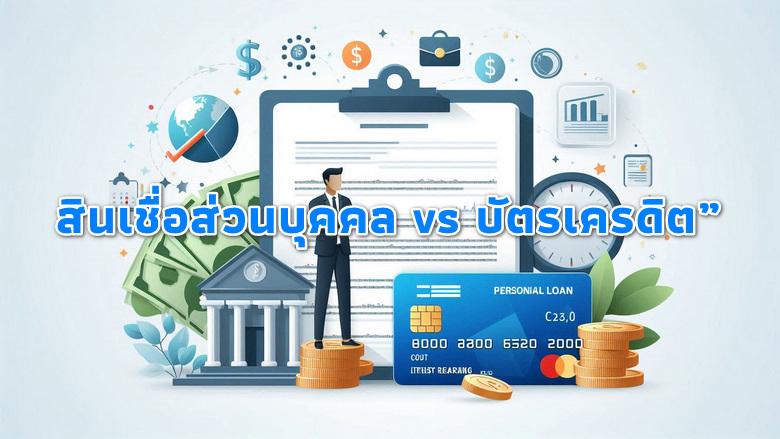 สินเชื่อส่วนบุคคล กับ บัตรเครดิต