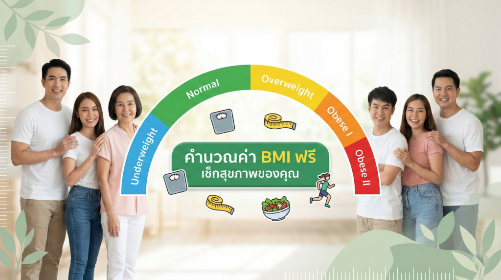 เช็กด่วน! คุณอ้วนระดับไหน? คำนวณค่า BMI ง่ายๆ ด้วยตัวเองใน 30 วินาที