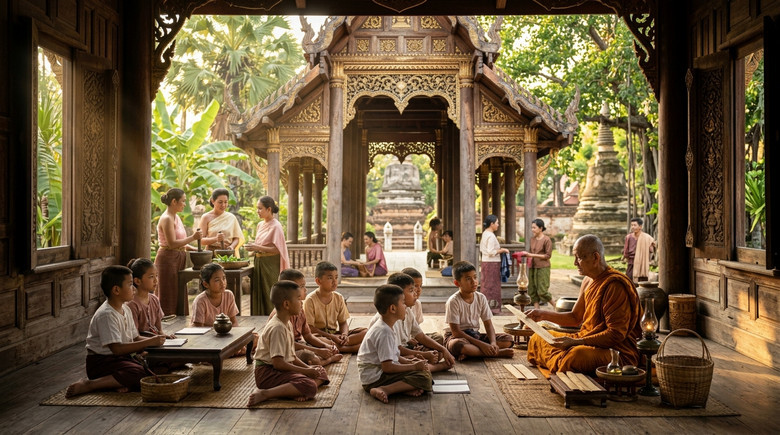 พระสอนหนังสือเด็ก
