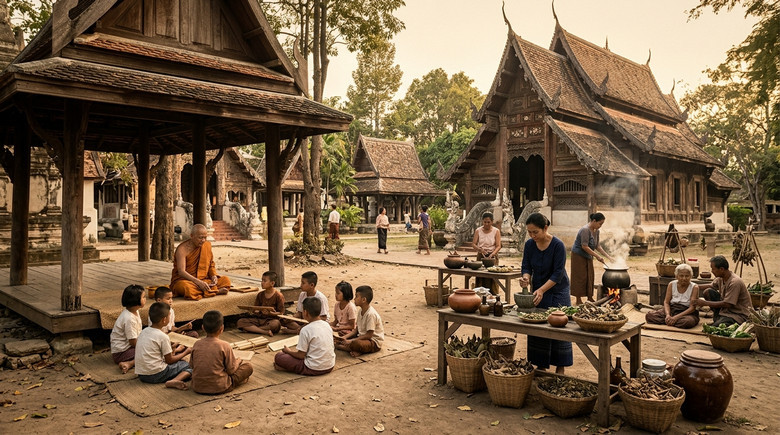 พระสงฆ์ในสังคมอดีต